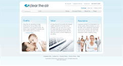 Desktop Screenshot of cleartheairinc.com